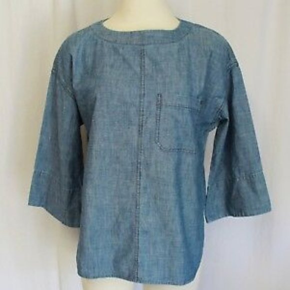 J. Crew Tops - J. Crew Chambray swing top in Blue size medium